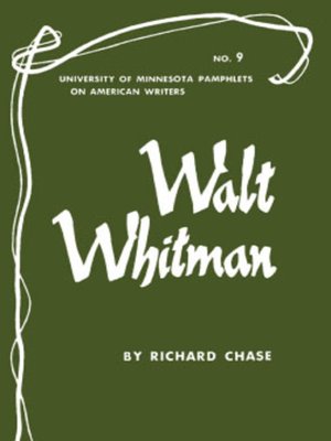 cover image of Walt Whitman--American Writers 9